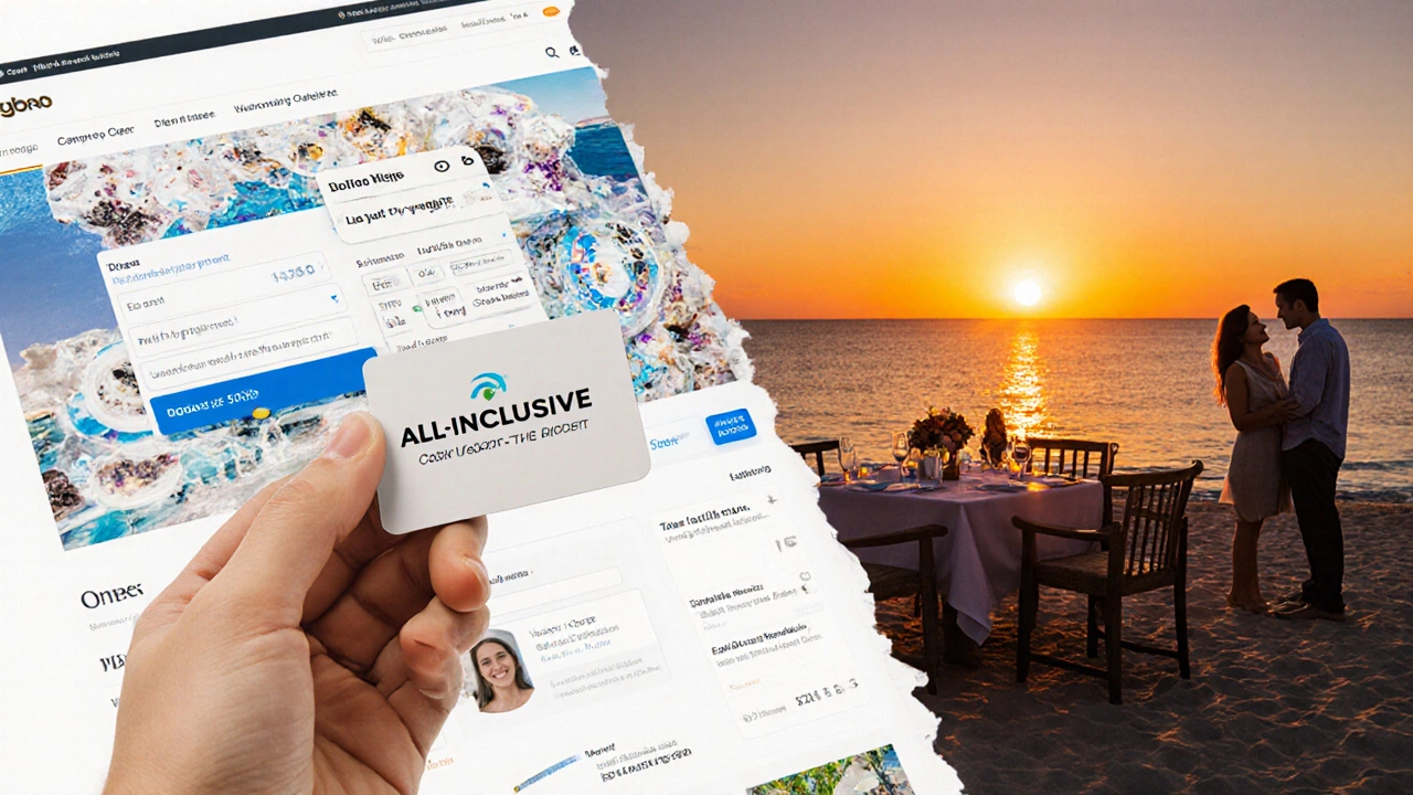 A keycard transforms into a bridge from chaotic online booking to a peaceful resort escape.