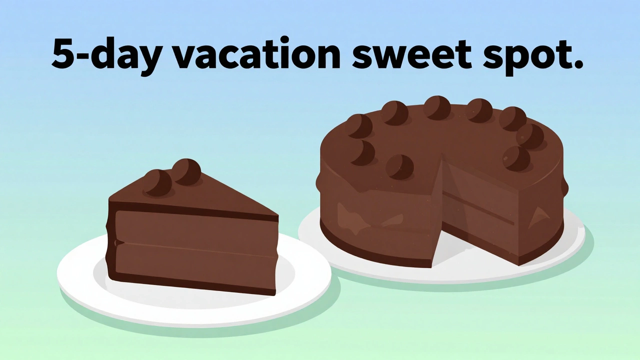 Slice of cake vs whole cake metaphor for short vacations