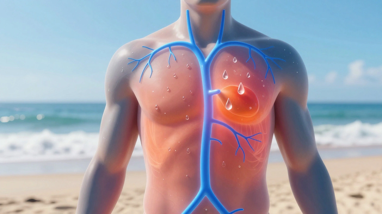 Scientific visualization of heat stress and dehydration effects