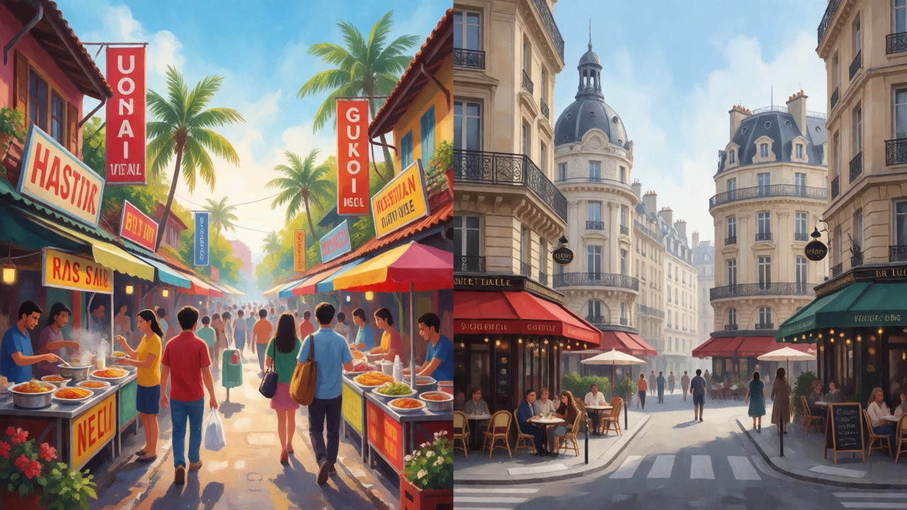 Contrast between cheap Asian and pricey European travel